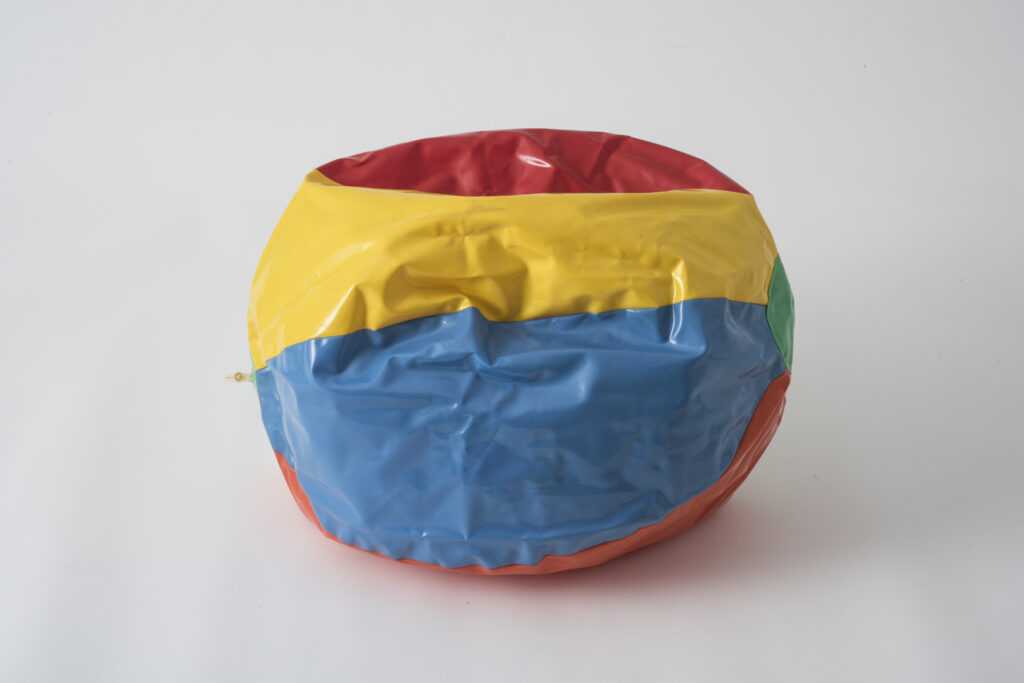 Clourful rubber beach ball