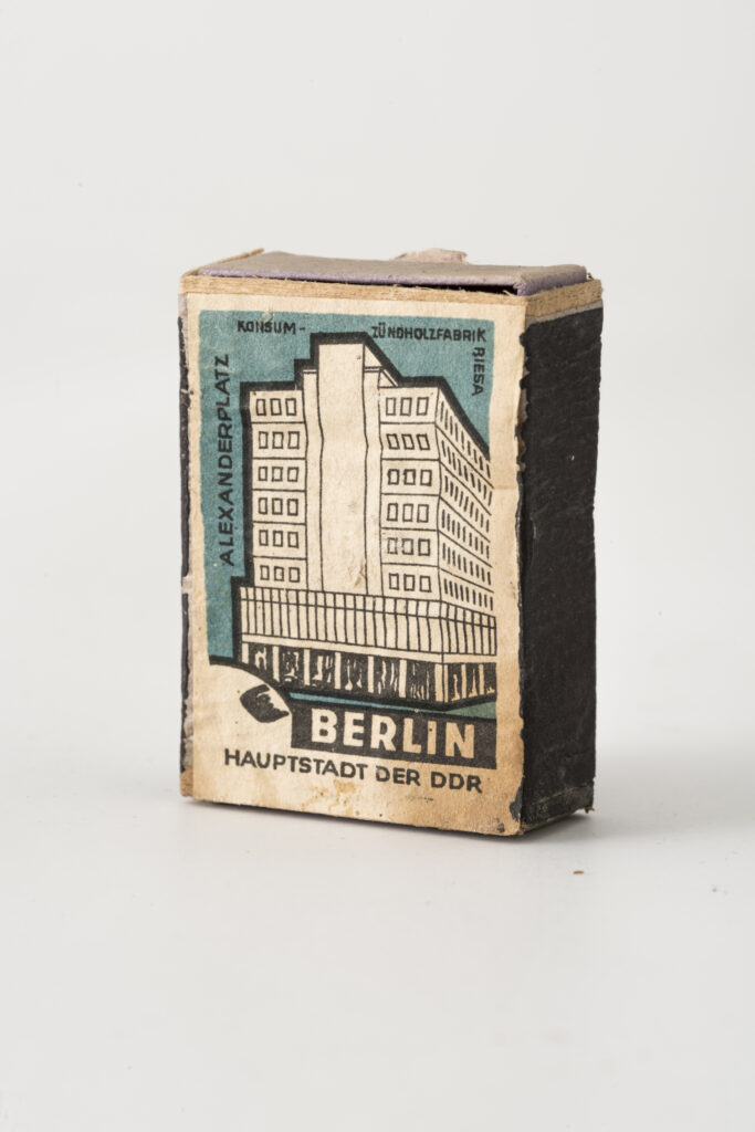 matchbox with a motif of Berlin Alexanderplatz