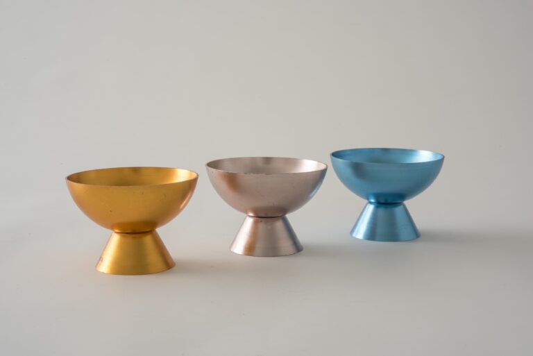 Eisschale aus eloxiertem Aluminium